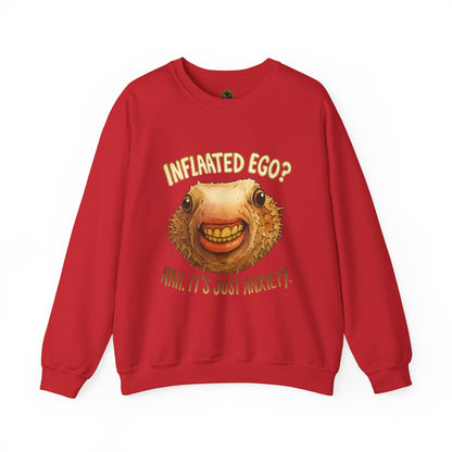 Inflated Ego? Nah, It’s Just Anxiety Crewneck Sweatshirt