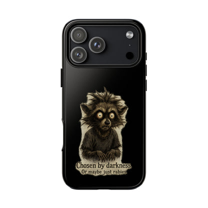 Phone Case — "Chosen by Darkness (Or Maybe Just Rabies)" Cute Creepy Lemur Design