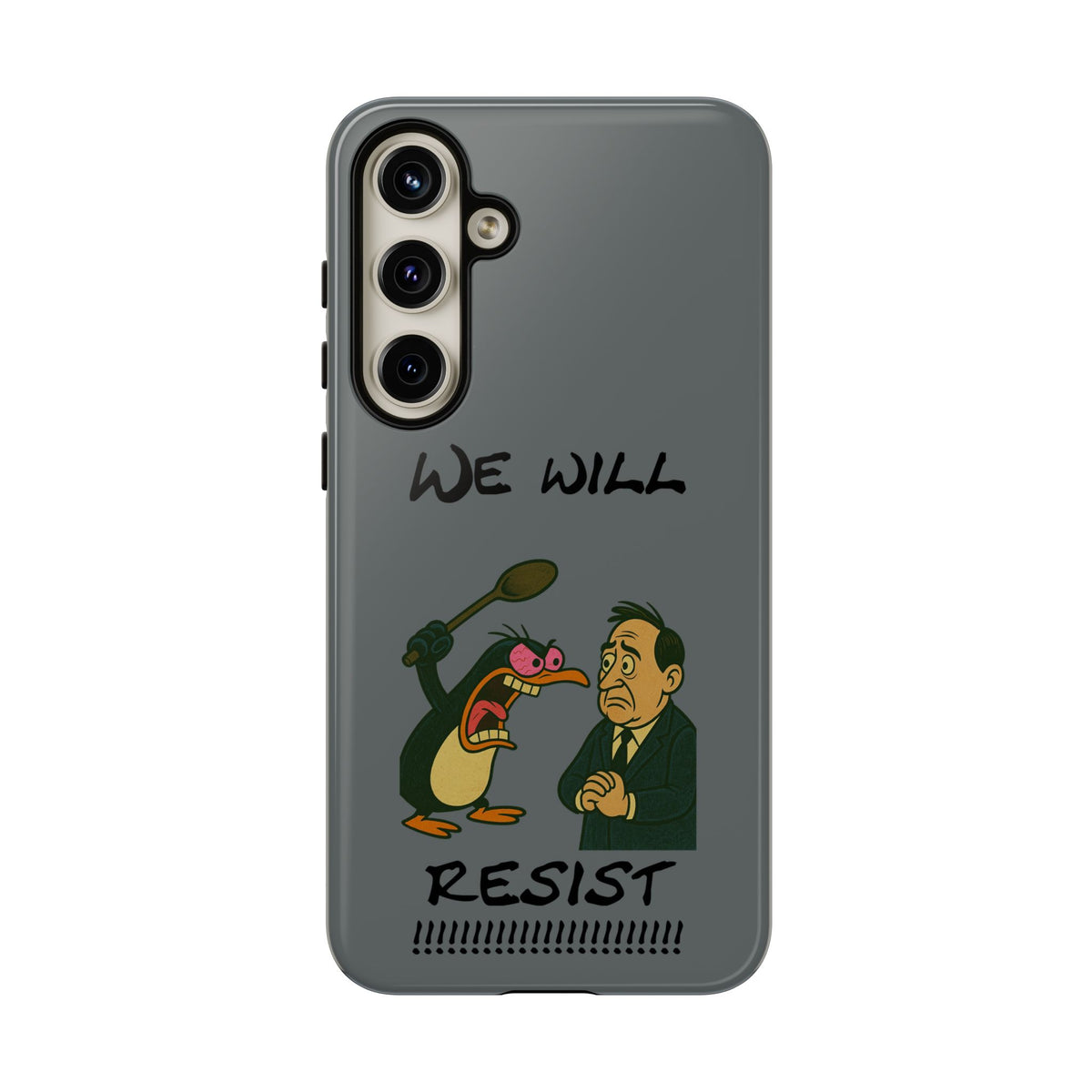 Phone Case - "We Will Resist" Cartoon Protest Design