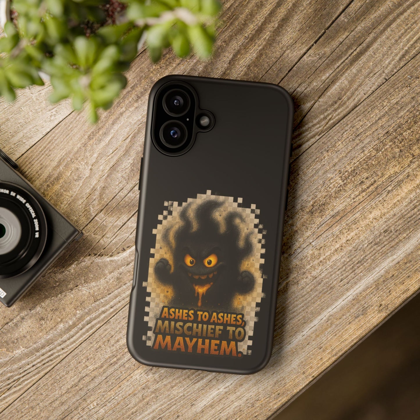 Phone Case — 'Ashes to Ashes, Mischief to Mayhem' Spooky Ghost Protective Case