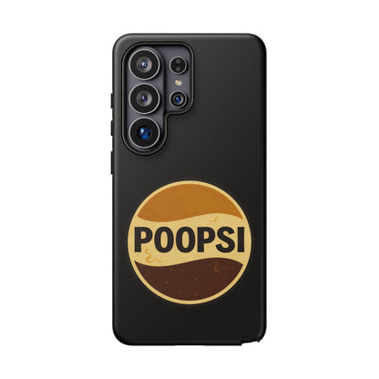 Poopsi Retro Logo Phone Case — Funny Vintage Soda-Inspired iPhone Cover