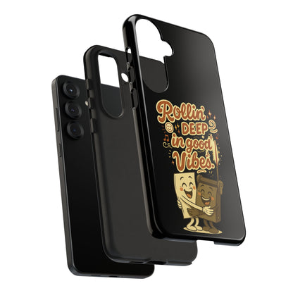 Phone Case — "Rollin' Deep in Good Vibes" Cartoon Retro Design