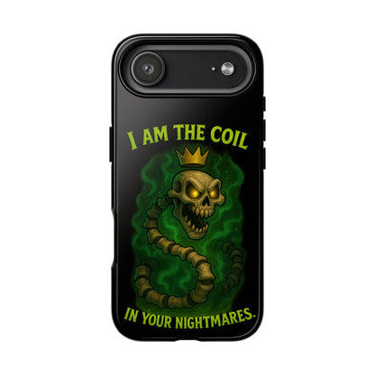 Tough Cases — “I Am The Coil In Your Nightmares” Skull Snake Shockproof Phone Case