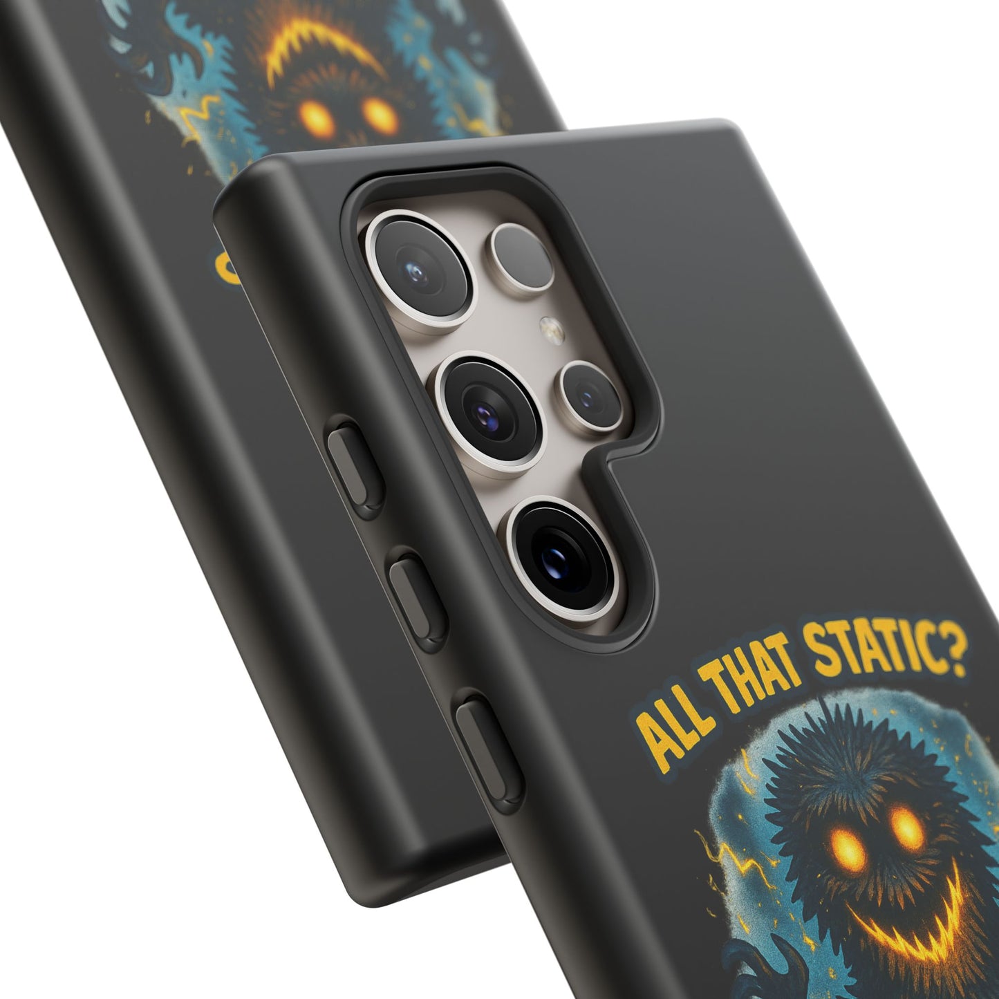 Phone Case — 'All That Static? That's Me Charging Up' Cute Monster Protective Case