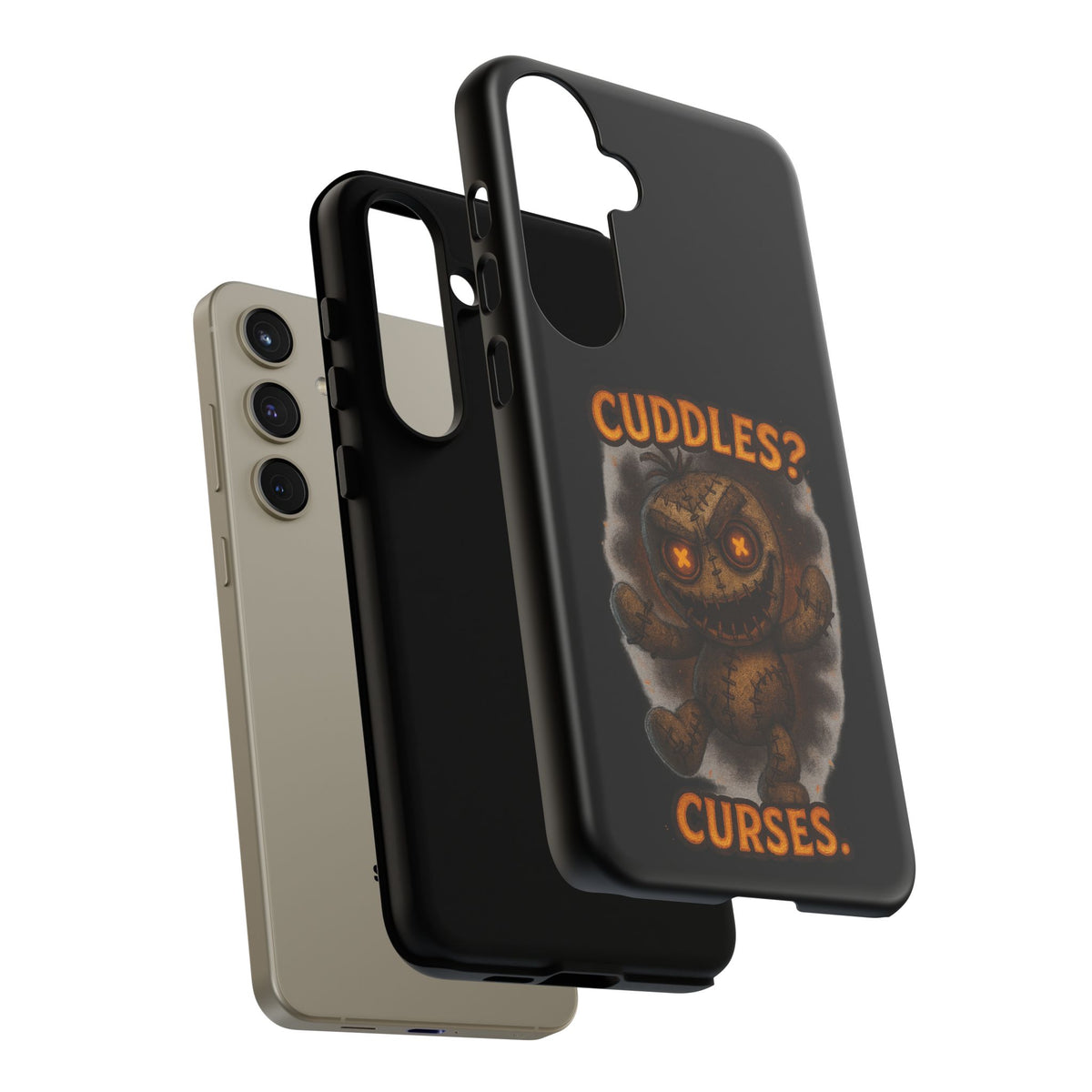 Phone Case — 'Cuddles? Curses.' Voodoo Doll Gothic Protective Case