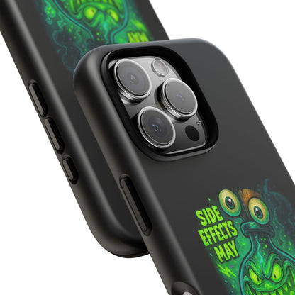 Phone Case — 'Side Effects May Include Laughter, Screaming, Glowing, and Doom' Neon Monster