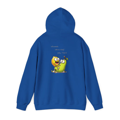Hoodie - "When We’re Half, We’re There" Cute Mango & Pear Friendship Hoodie