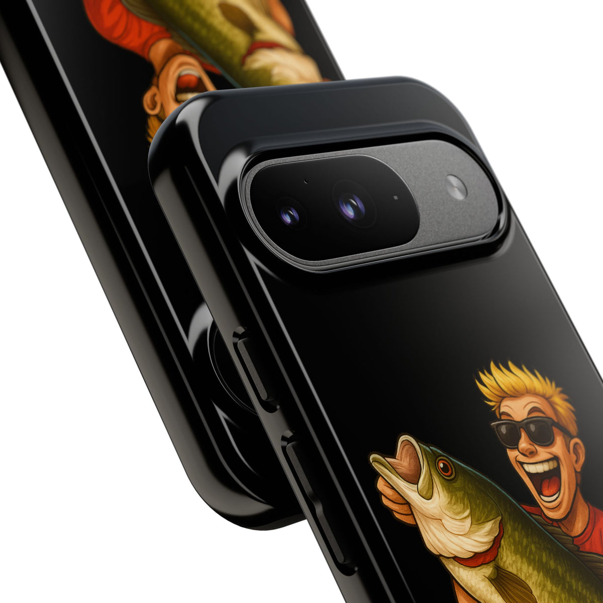 Fishing Phone Case — "I Came. I Cast. I Conquered." Graphic Bass Design