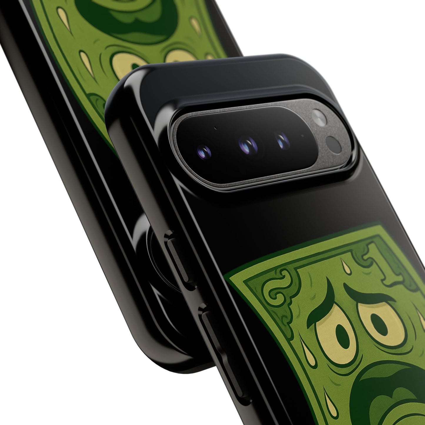 Phone Case — Funny Traumatized Dollar Bill Design ("I'm not dirty, I'm just traumatized")