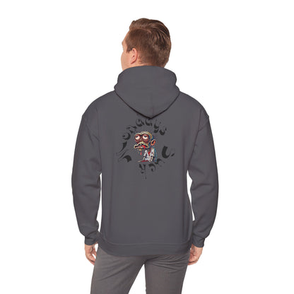 Hoodie - Funky Cartoon Skull Graphic Hoodie