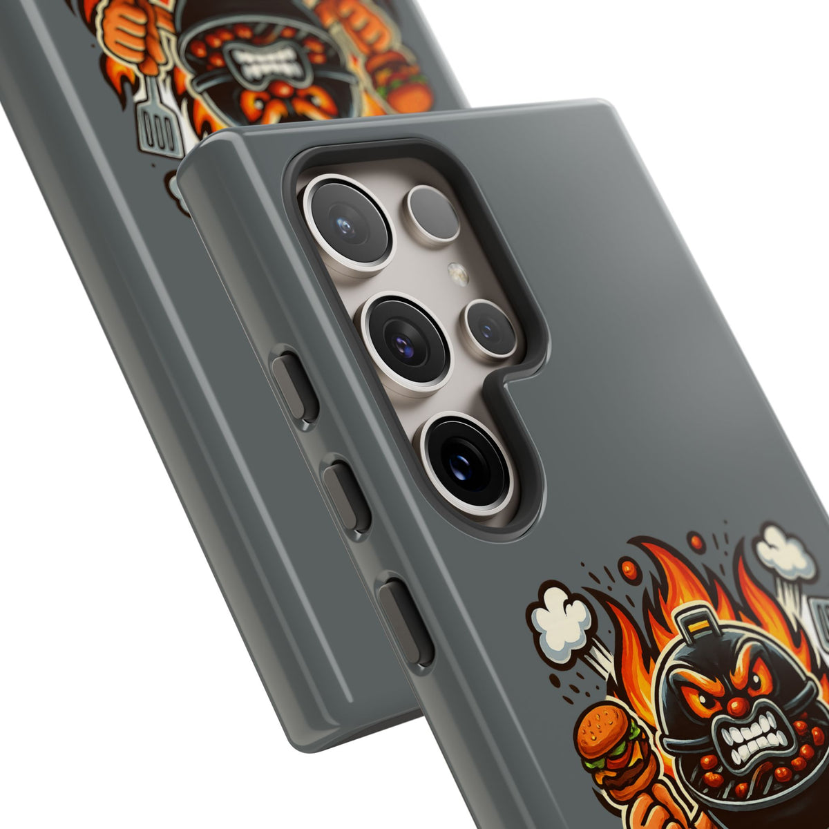Grilling Phone Case — "Charcoal Is the Last Bastion of Liberty" BBQ Design