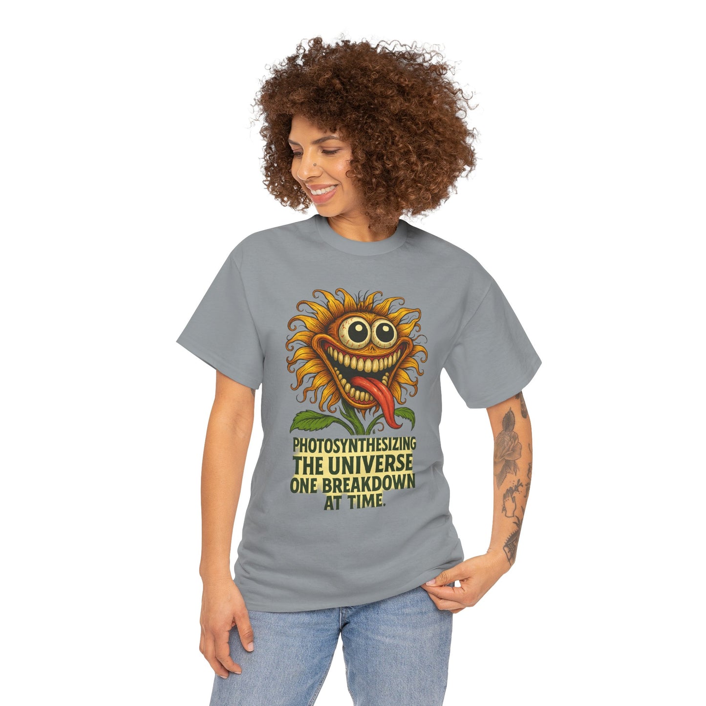 Photosynthesizining – Chaotic Sunflower Breakdown T-Shirt