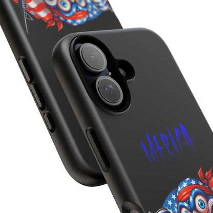 Phone Case — Patriotic 'Merica Clown with Flag, Beer & Rifle