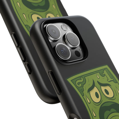Phone Case — Funny Traumatized Dollar Bill Design ("I'm not dirty, I'm just traumatized")