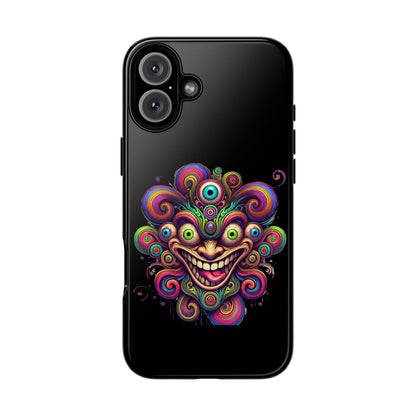 Psychedelic Jester Phone Case — Colorful Creepy Clown Tough Case