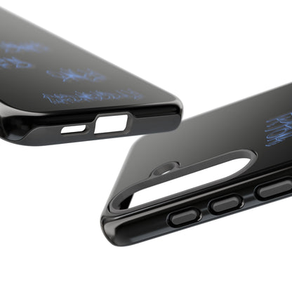 Phone Case — Blue Neon Graffiti "Tough Cases" Protective Cover