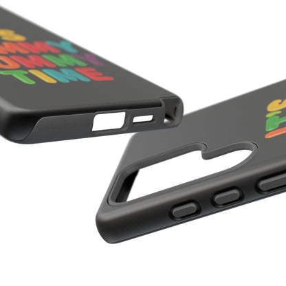 Phone Case — "It's Gummy Nummy Time" Colorful Candy Lettering Protective Case