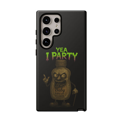 Phone Case — 'Yea I Party' Creepy Baby Bottle Graphic