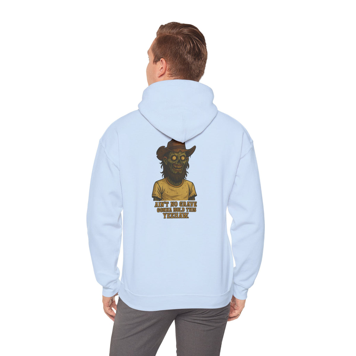 Hoodie - 'Ain't No Grave Could Hold This' Haunted Monster Graphic Pullover