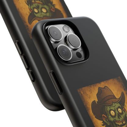 Zombie Cowboy Phone Case — "Ain't No Grave Gonna Hold This Yeehaw" Protective iPhone Cover