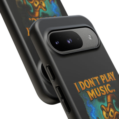 Phone Case — "I Don't Play Music. I Detonate It." Cartoon Bomb Graphic