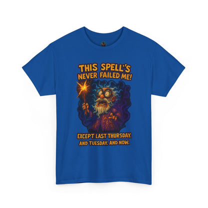 This Spell's Never Failed Me Wizard Tee | Funny Magic Illustration