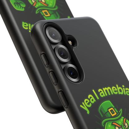 Phone Case – “Yea I Amebia, Amebia Your Face” St. Patrick’s Day Funny Amoeba Design