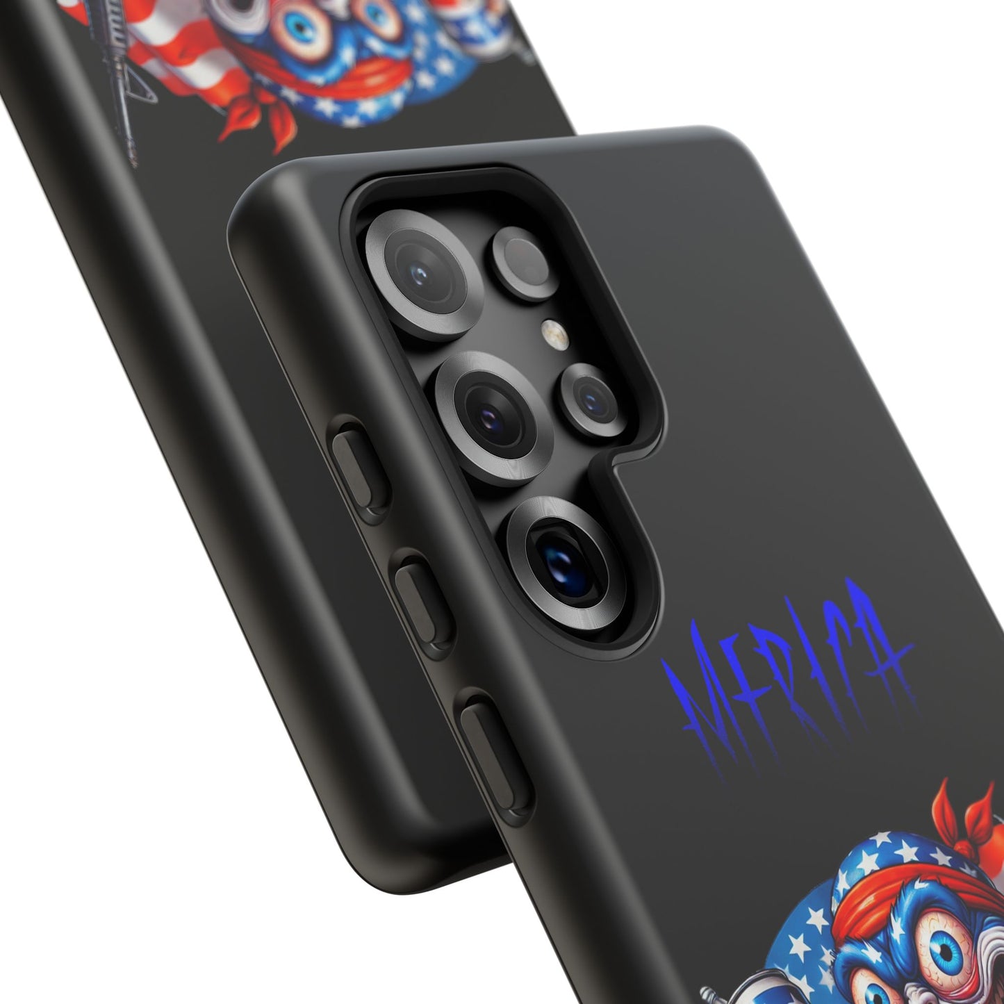 Phone Case — Patriotic 'Merica Clown with Flag, Beer & Rifle