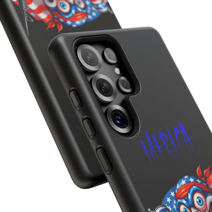 Phone Case — Patriotic 'Merica Clown with Flag, Beer & Rifle