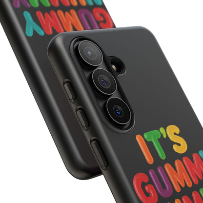 Phone Case — "It's Gummy Nummy Time" Colorful Candy Lettering Protective Case