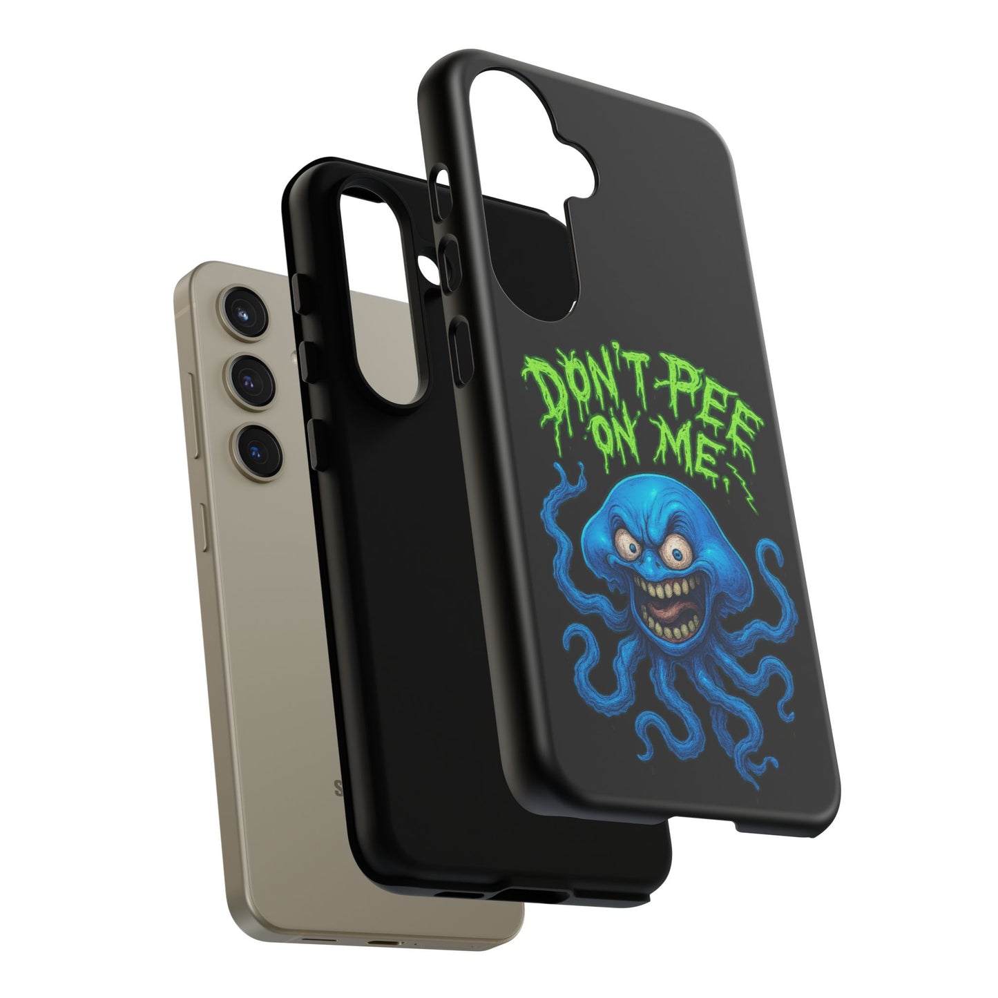 Don't Pee on Me Octopus Phone Case — Funny Grunge Protective Case