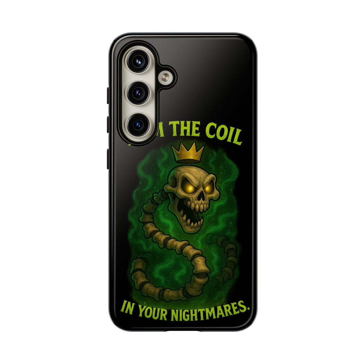 Tough Cases — “I Am The Coil In Your Nightmares” Skull Snake Shockproof Phone Case