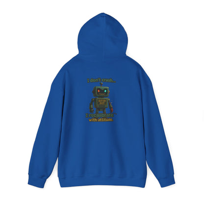 Retro Robot Hoodie — 'I Am Not A Toy' Vintage Toy Bot Sweatshirt