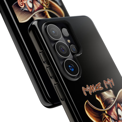 Phone Case - 'Make My Day' Cowboy Revolver Graphic Protective Case