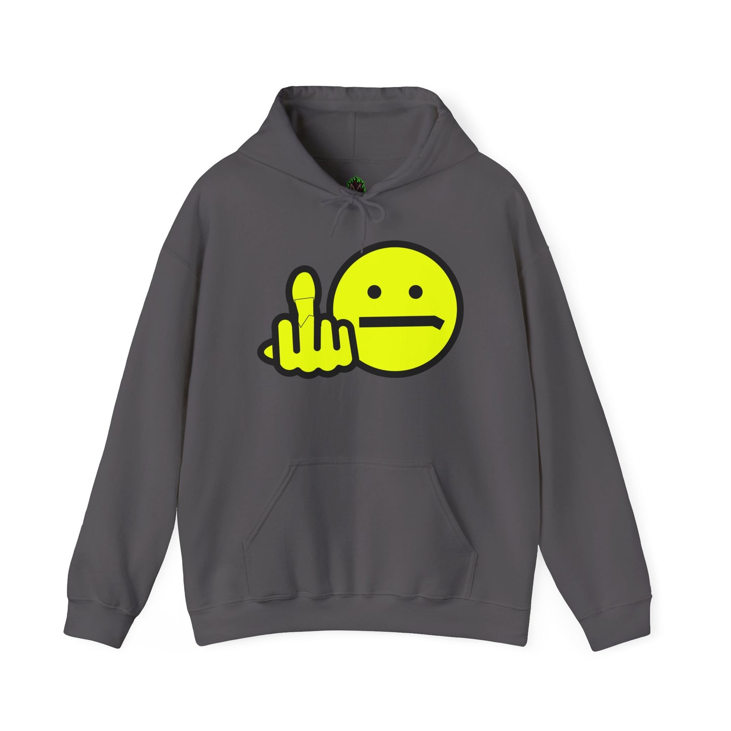Middle Finger Smiley Hoodie – Zero F*cks Given