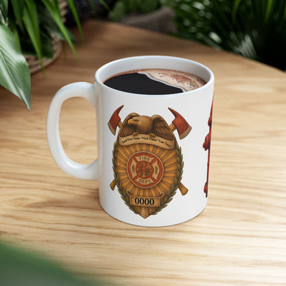 Not All Heroes Stand Tall – Firefighter PTSD Awareness Mug