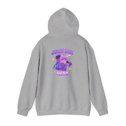 Juice Box Hero Hoodie — Playful Cartoon Juice Box Graphic Sweatshirt