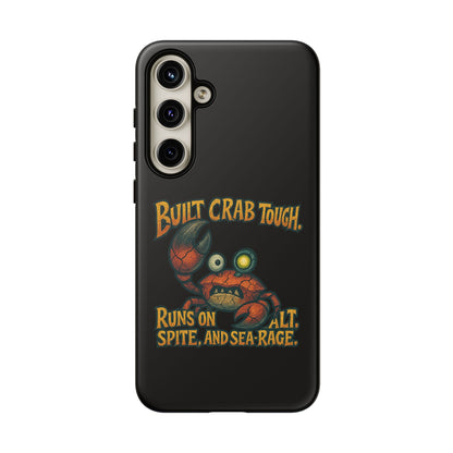 Phone Case - "Built Crab Tough" Funny Crab Graphic Protective Case
