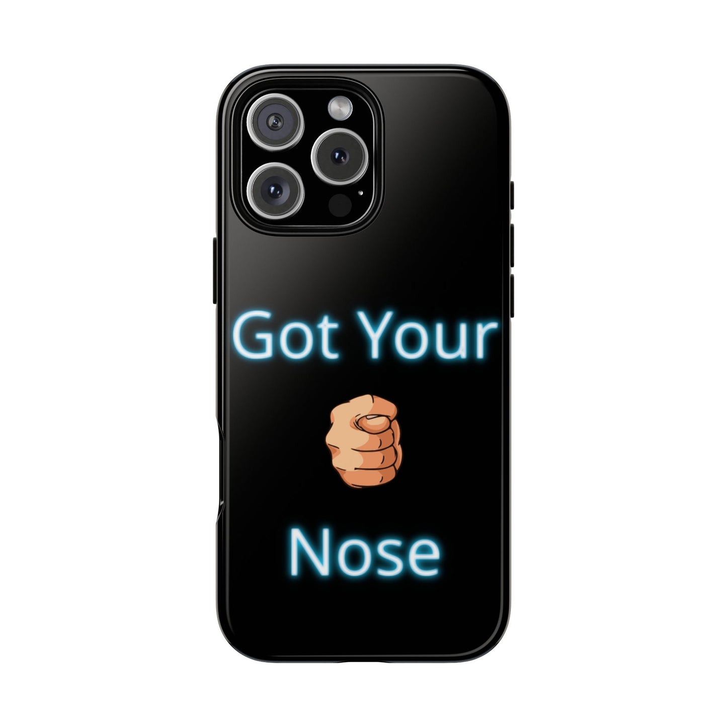 Got Your Nose Phone Case — Funny Neon Fist Design