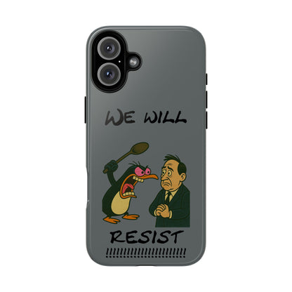 Phone Case - "We Will Resist" Cartoon Protest Design