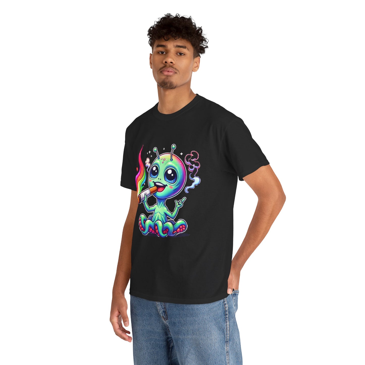 Colorful Alien Tee - Fun Graphic Tee