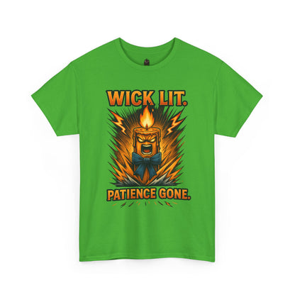 Wick Lit Candle Rage Tee | Patience Gone Graphic T-Shirt