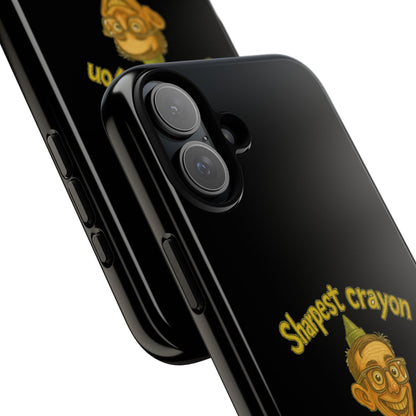 Phone Case — "Sharpest Crayon in the Tool Shed" Retro Teacher/Geek Protective Cover