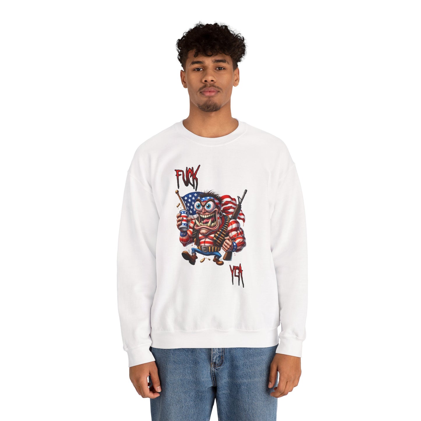 Freedom Maniac “F*** Yea” Crewneck Sweatshirt