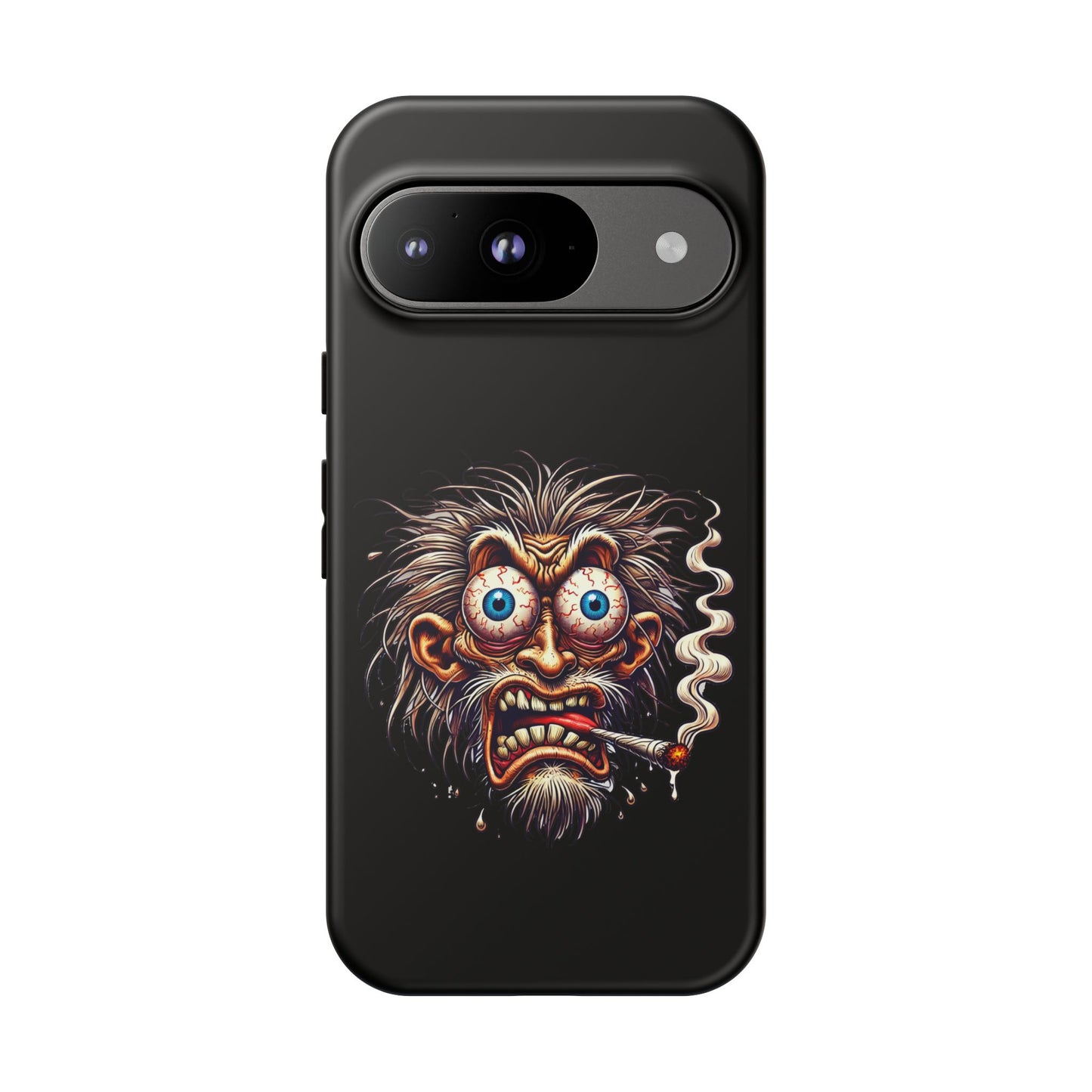 Phone Case — Wild Cartoon Monster Smoking Design