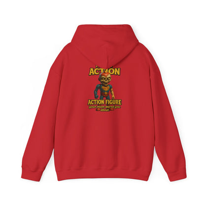 Action Figure Hoodie – Retro Toy Gamer Graphic Pullover