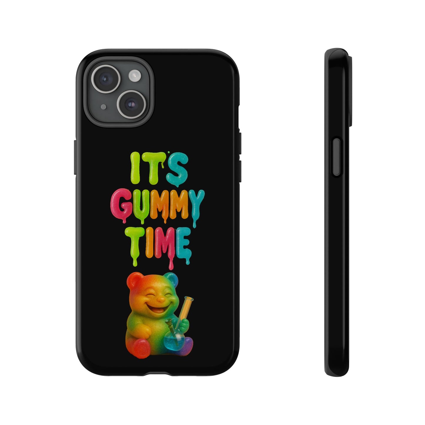 Phone Case — "It's Gummy Time" Rainbow Gummy Bear Protective Cover