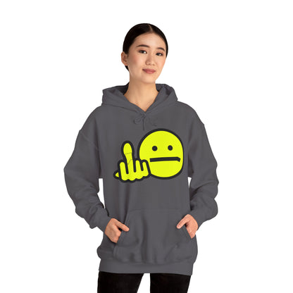 Middle Finger Smiley Hoodie – Zero F*cks Given