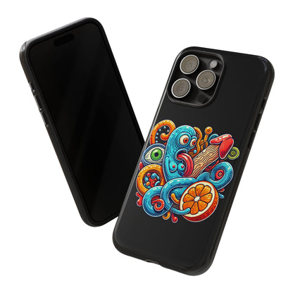 Octopus Surf Phone Case — Colorful Nautical Art Protective Phone Cover