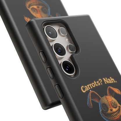 Phone Case — Creepy Bunny "Carrots? Nah. I crave screams." Horror iPhone Case